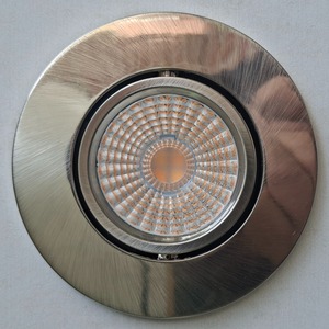 Robus Draco 6W Dim To Warm van 3000 tot 2000 Kelvin inbouw plafond-Geborsteld Aluminium Look