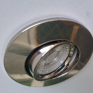 Robus Draco 6W Dim To Warm van 3000 tot 2000 Kelvin inbouw plafond-Geborsteld Aluminium Look